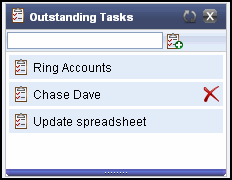 Outstanding Tasks