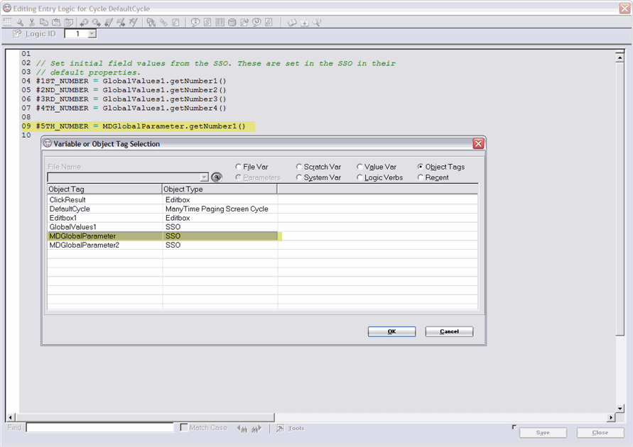 SSO Input Parameters Logic from Caller Function