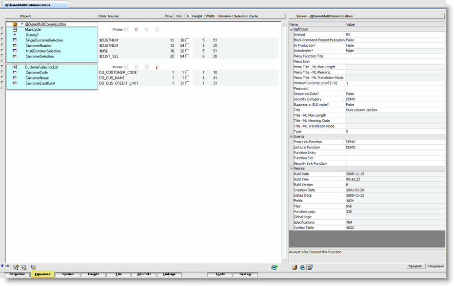 Dynamics View