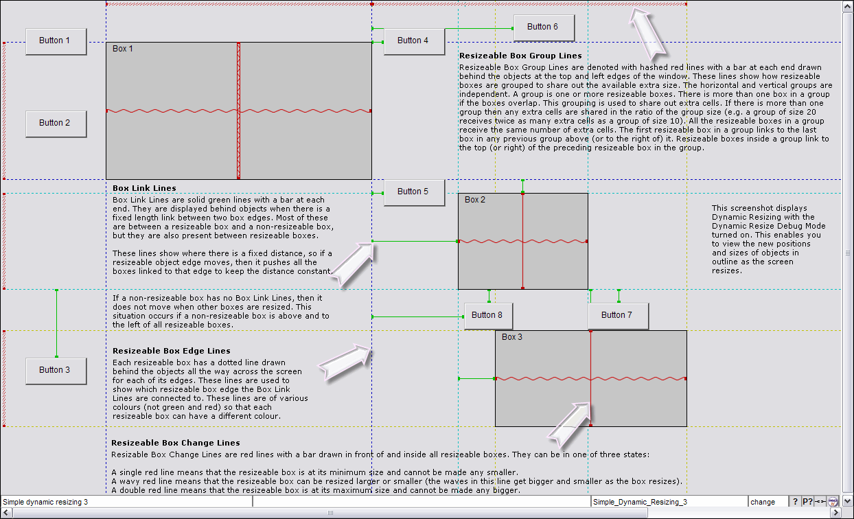 Dynamic Resizing Debug Mode