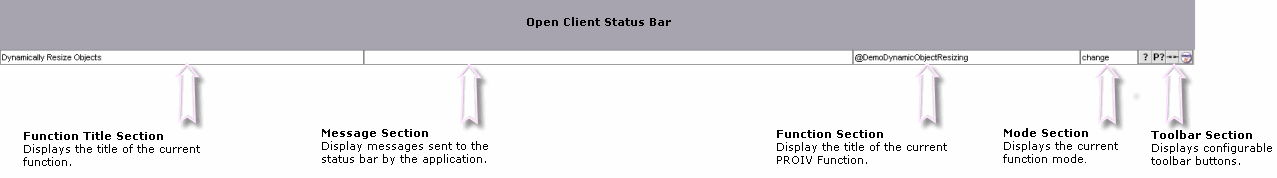 Open Client Status Bar
